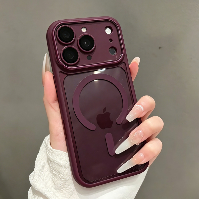 Clear Shockproof Bumper Case - Coque transparente magnétique de luxe avec