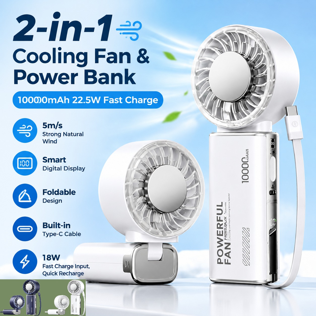 Ventilateur portatif REMAX ave - Power Banks avis et prix