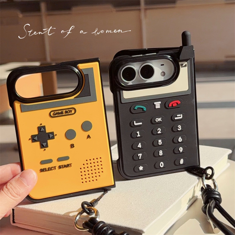 Coque de téléphone simple avec - Cute Cartoon Wrist Strap Silicone Case avis et prix