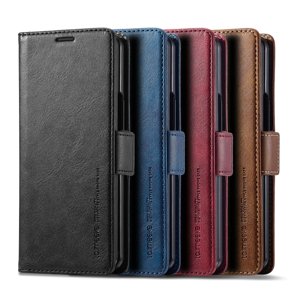 Étui portefeuille en cuir pour - Leather Wallet Card Holder Phone Cover avis et prix
