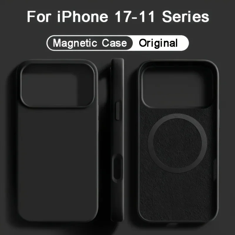 Coque de téléphone en silicone - Liquid Silicone Magnetic Phone Case avis et prix