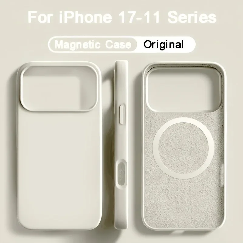Coque de téléphone en silicone - Liquid Silicone Magnetic Phone Case avis et prix