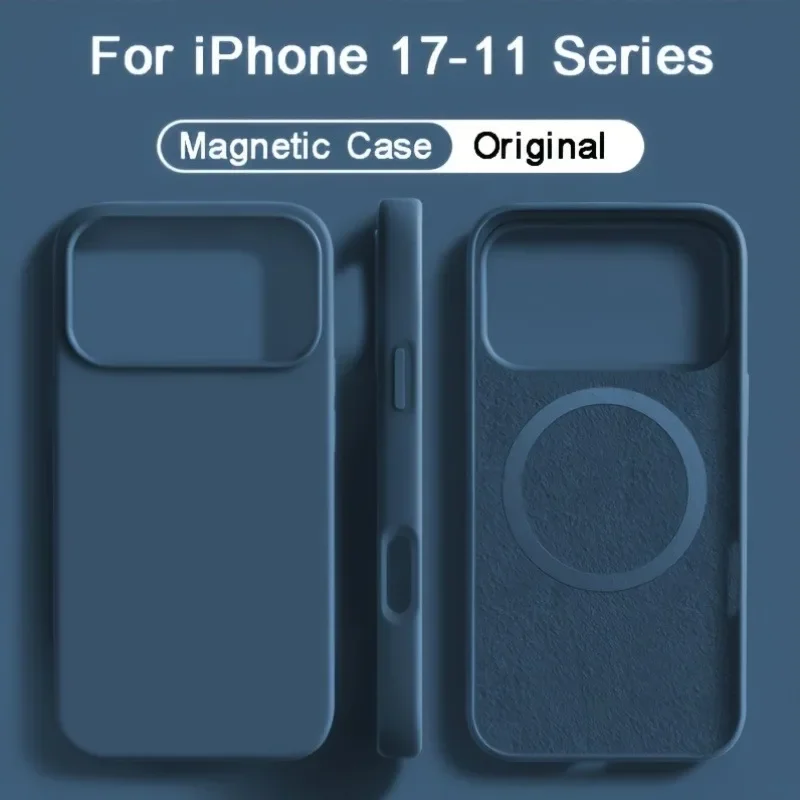 Coque de téléphone en silicone - Liquid Silicone Magnetic Phone Case avis et prix